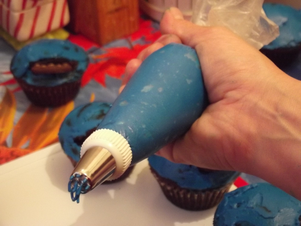 Cookie Monster Cupcakes