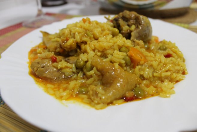 Paella de pui