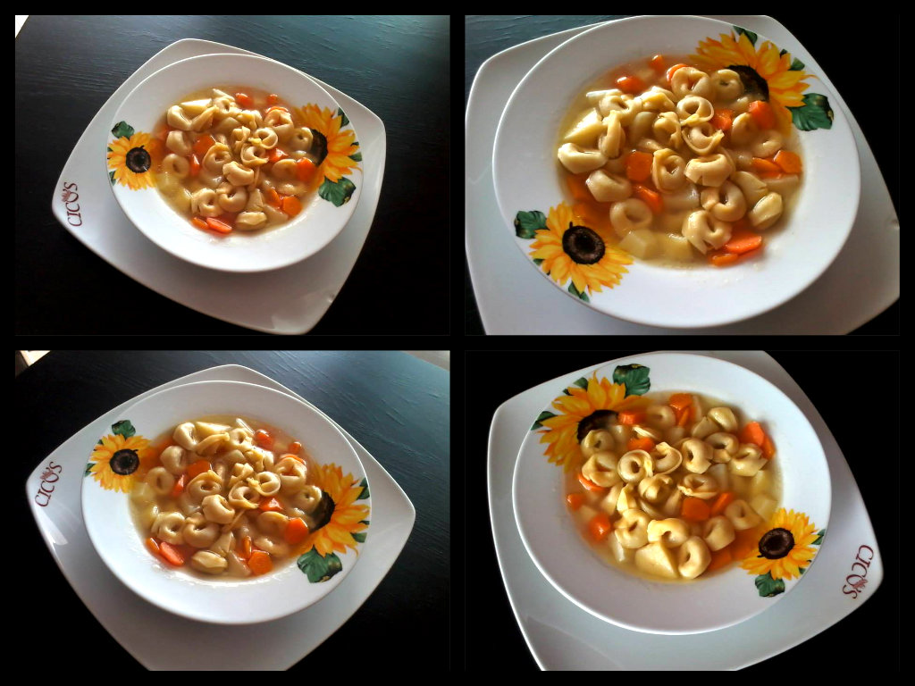 Supa cu tortellini ( tortellini nel brodo)..