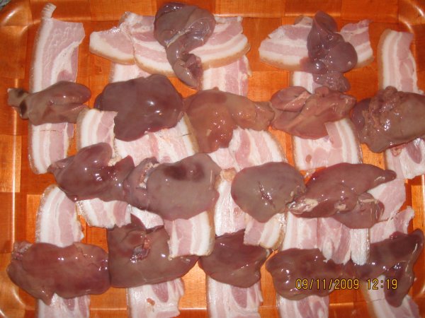 Ficatei in bacon