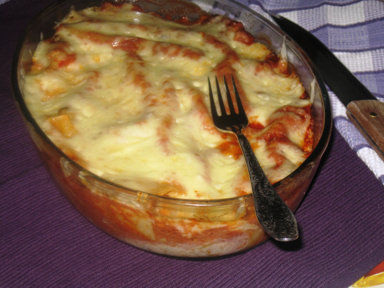 Cannelloni cu pui si ciuperci