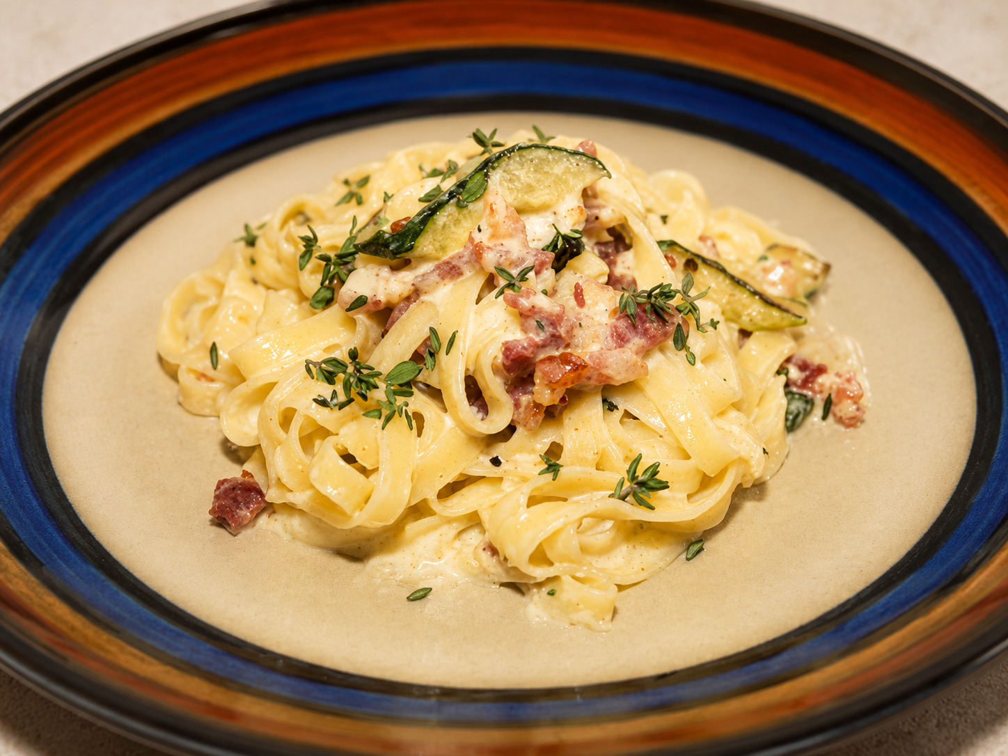 Carbonara cu dovlecei