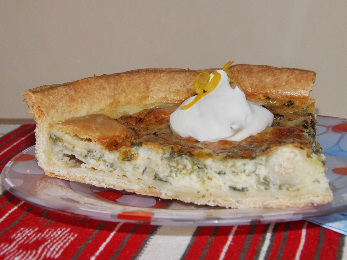 Quiche cu branzeturi si loboda