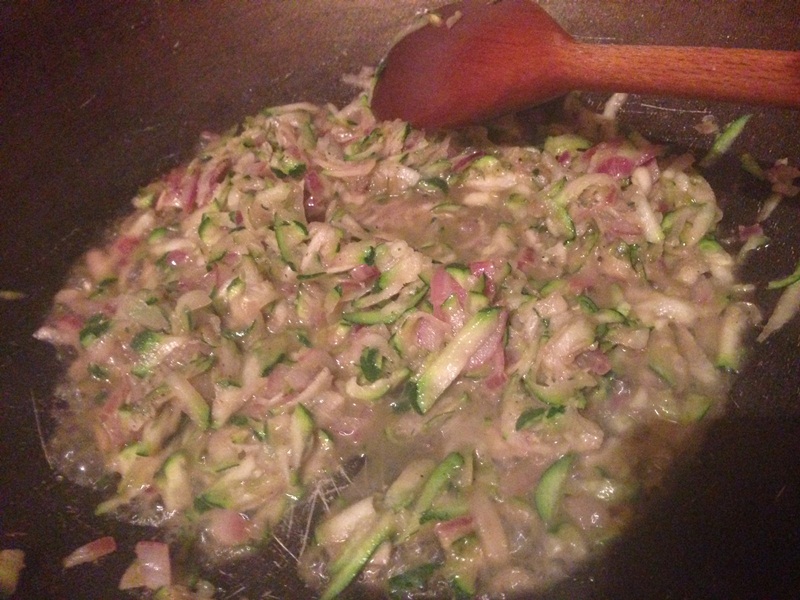 Pasta fresca con zucchini e panna