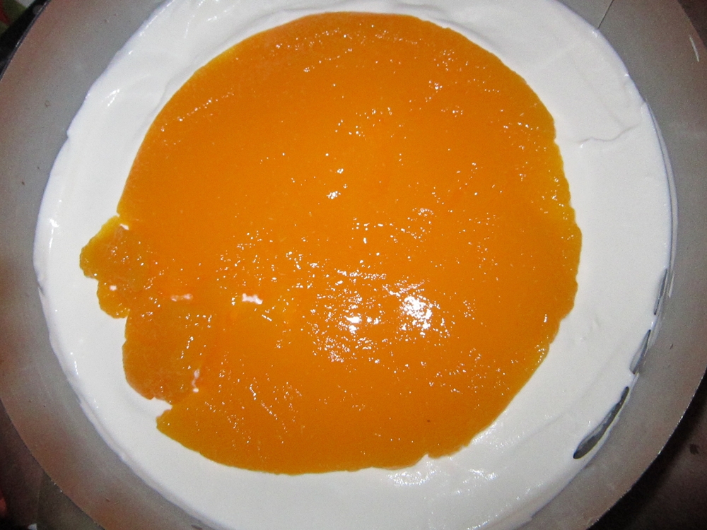 Tort cu jeleu si crema de clementine