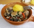 Sote de ciuperci cu piept de pui si usturoi-11