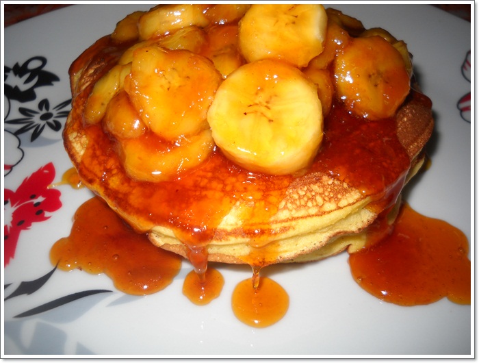 Pancakes cu banane