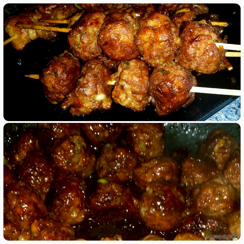 Frigarui japoneze Tsukune teriyaki