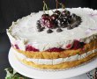 Tort cu visine, crema mascarpone si frisca-10