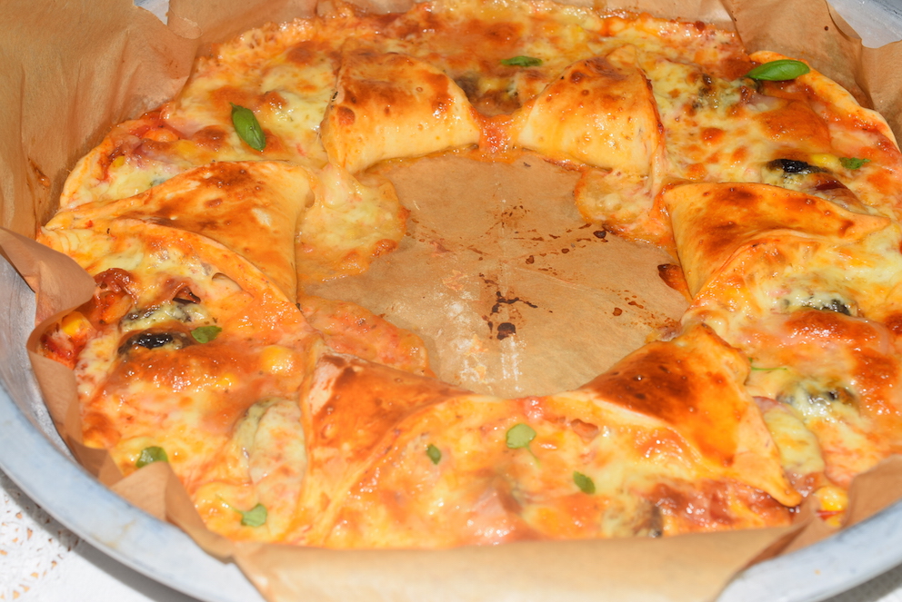 Pizza coronita floare