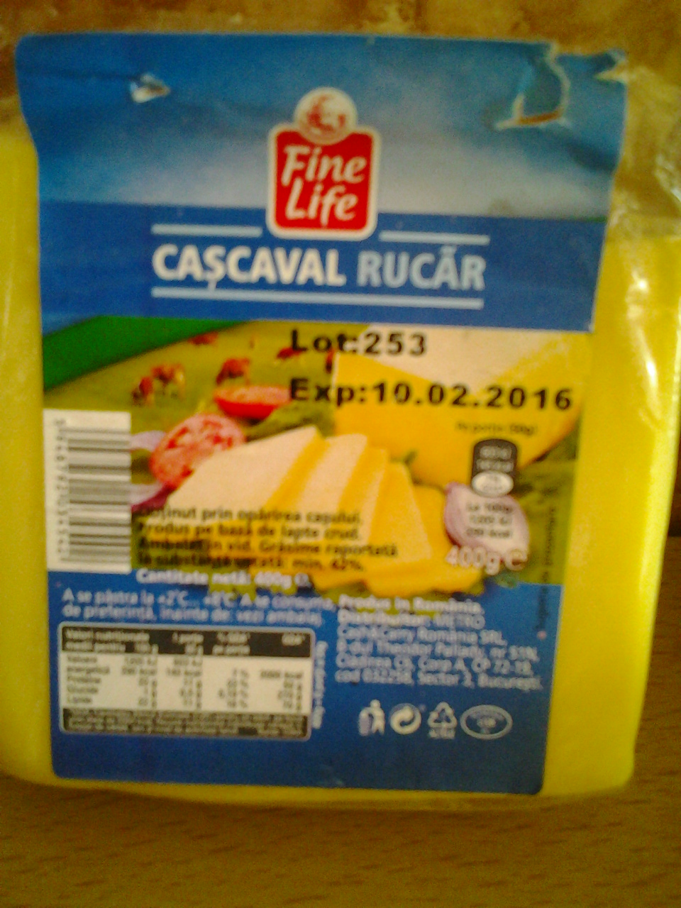 Snitel cu miez de cascaval