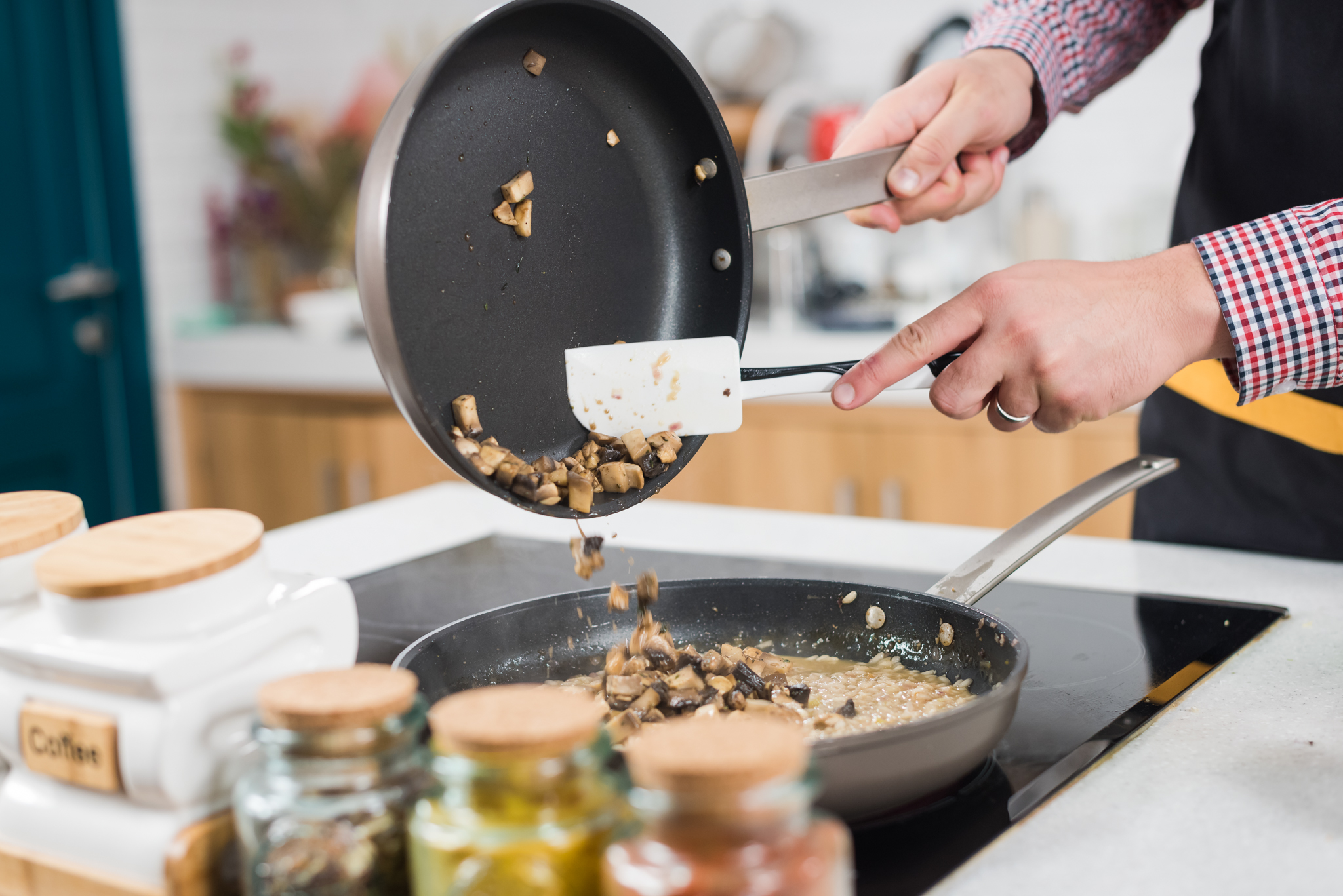 Risotto cu ciuperci, ghimbir si parmezan Delaco