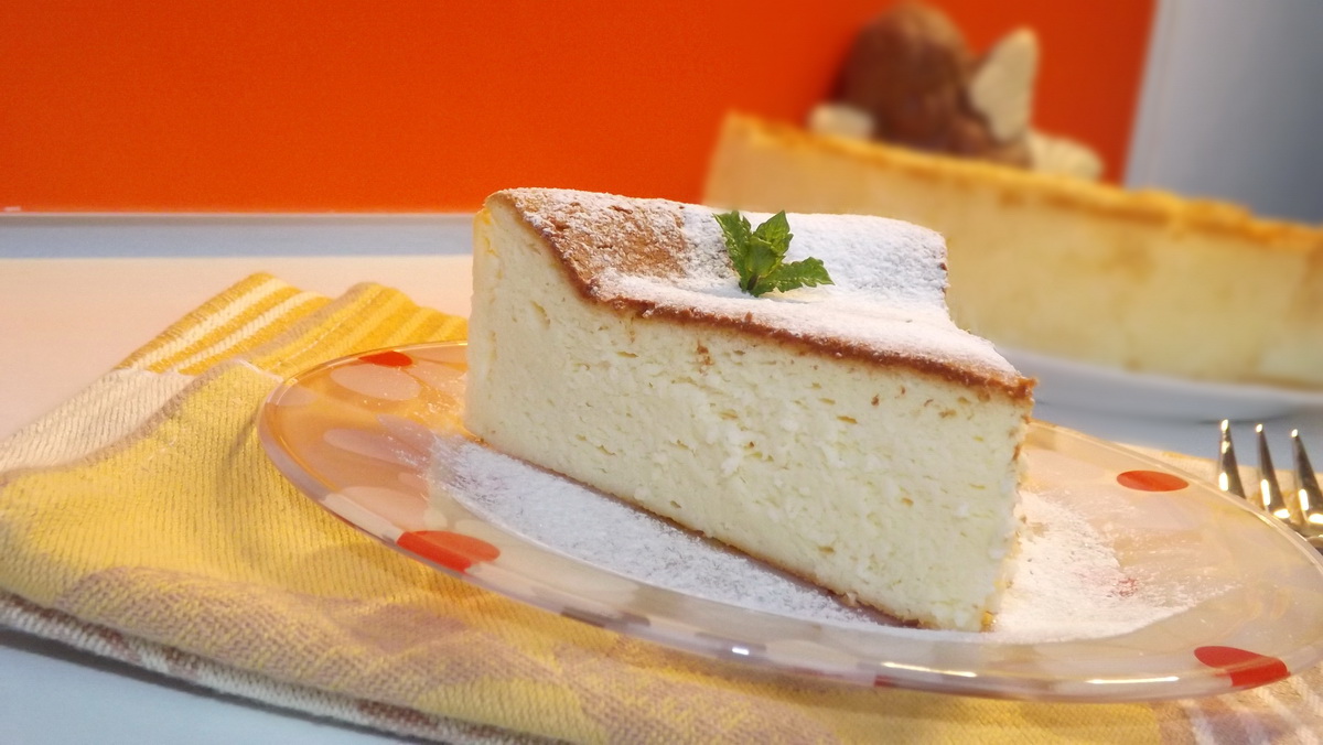 Cheesecake simplu cu ciocolata alba-Cheesecake japonez