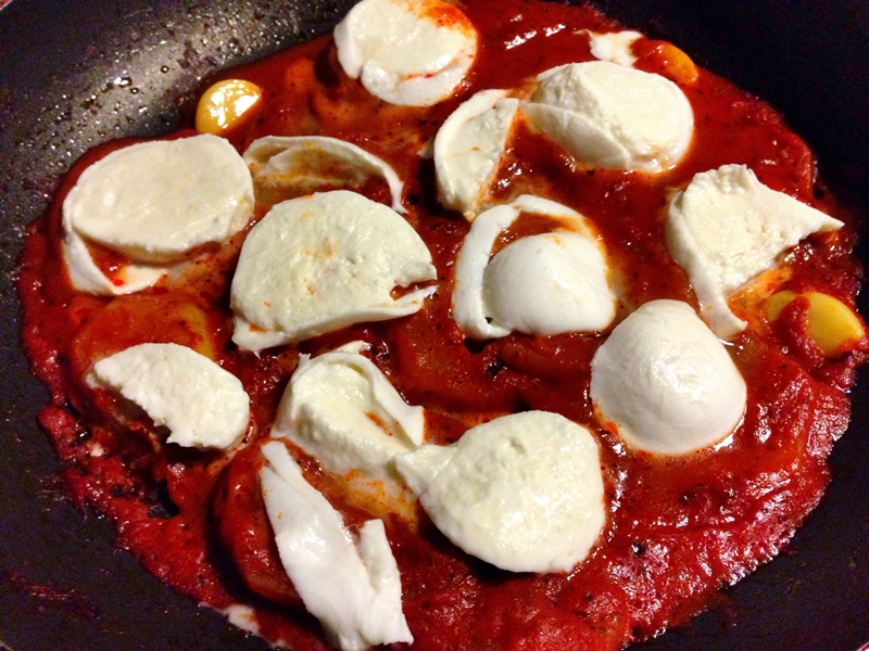 Patate alla pizzaiolla con mozzarella