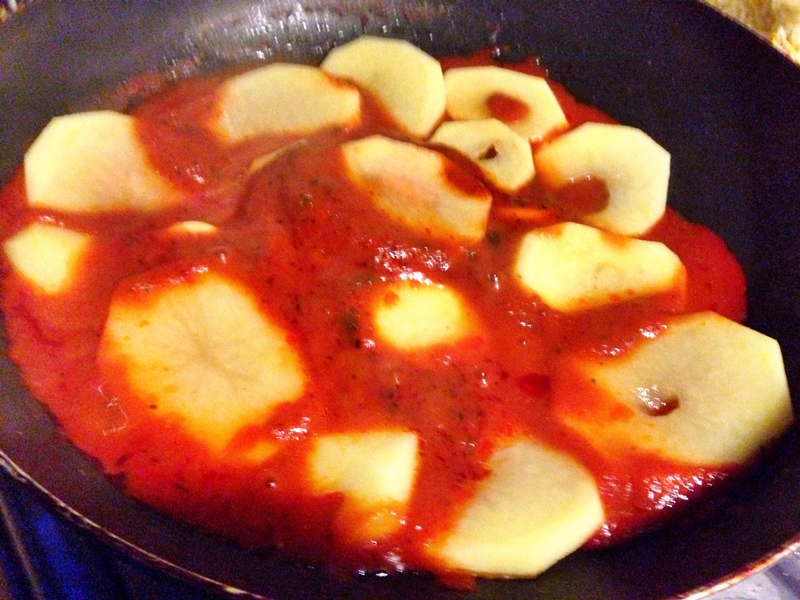 Patate alla pizzaiolla con mozzarella