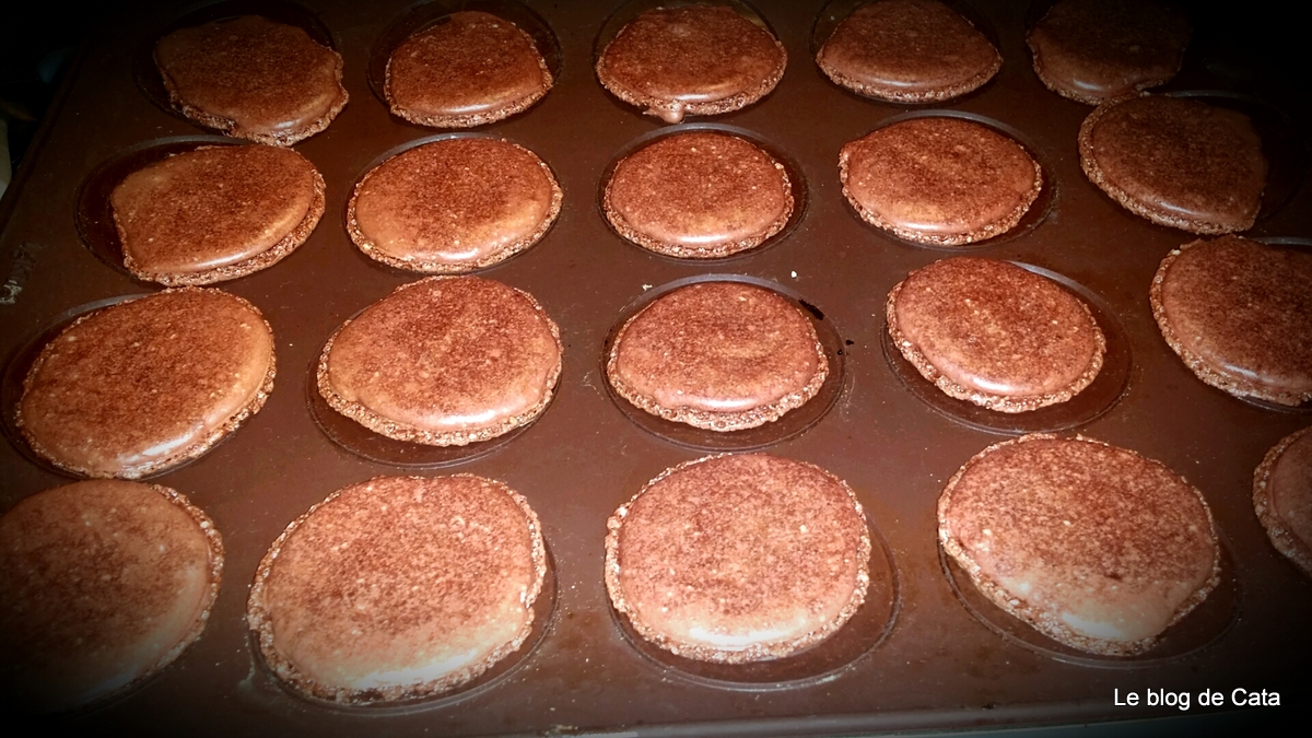 Macarons de ciocolată