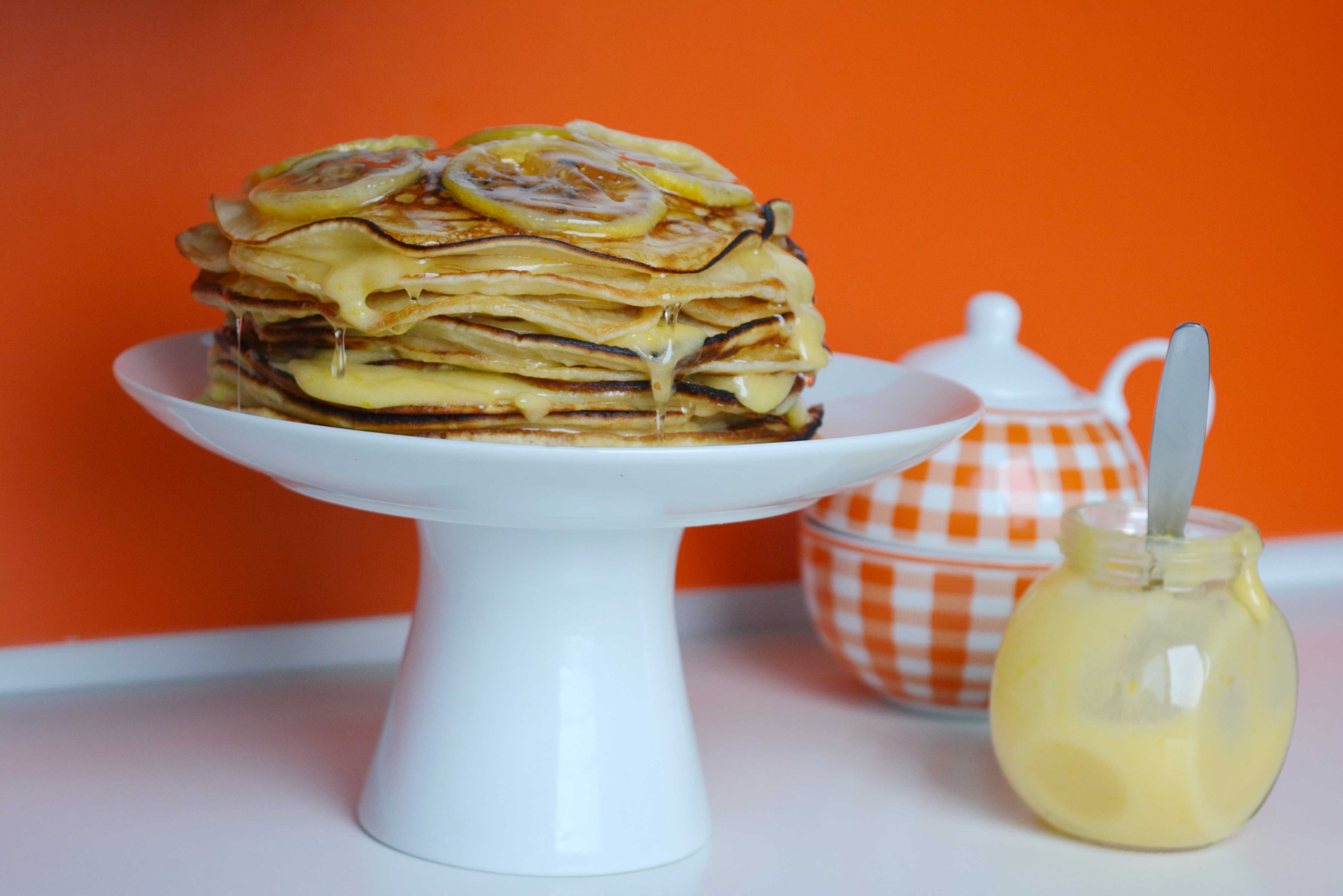 Pancakes cu crema de lamaie