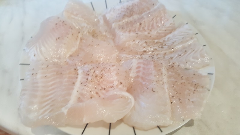 File de pangasius cu sos de iaurt