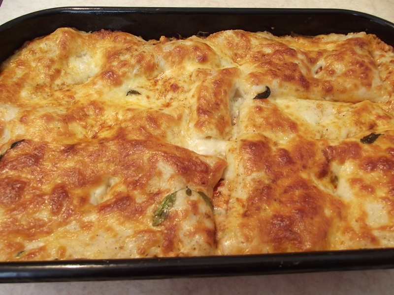 Lasagna cu piept de pui si ciuperci