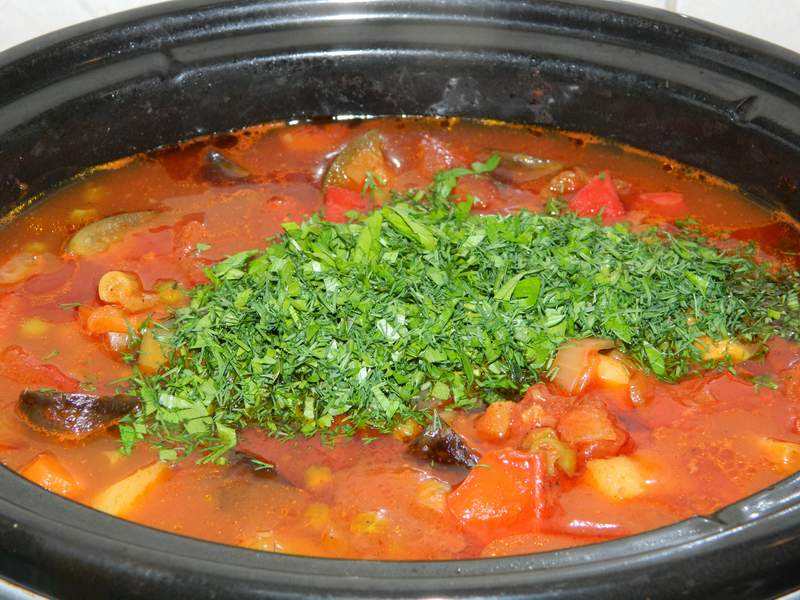Ghiveci de legume la slow cooker Crock-Pot