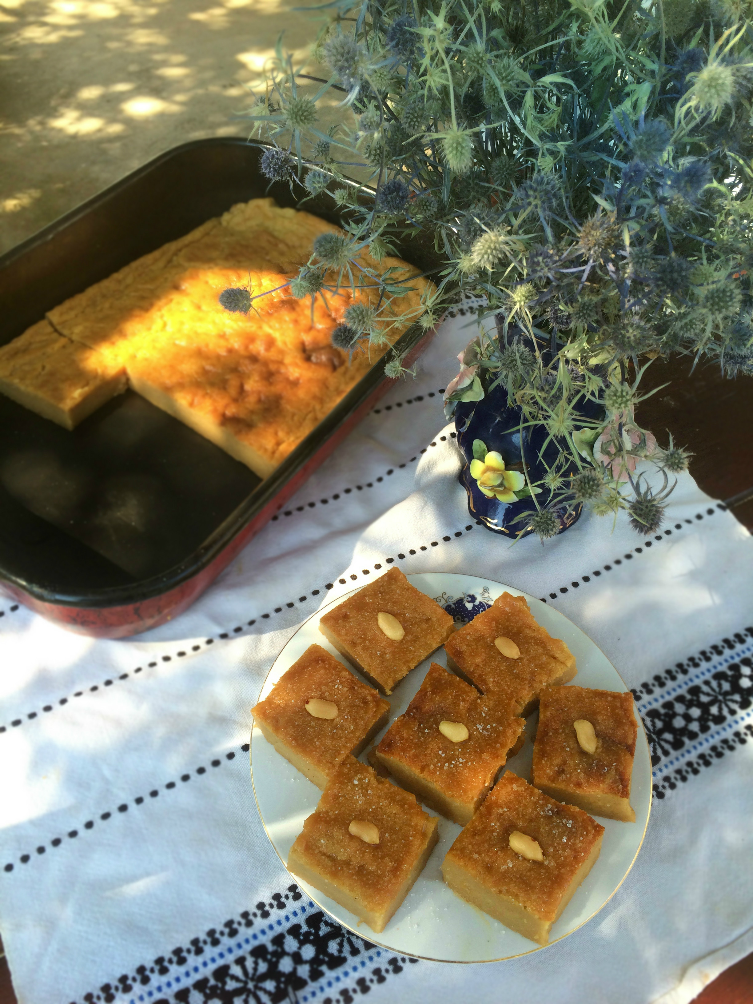 Budinca de gris cu caramel (Galatopita)