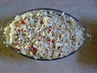 Tagliatelle cu dovlecei, ciuperci si carne tocata de tap