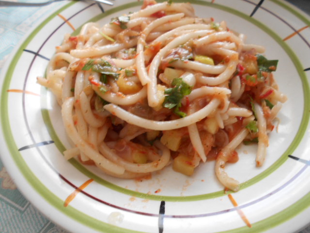 Spaghete cu legume