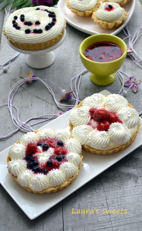 Desert tarte cu crema de lamaie si ciocolata alba