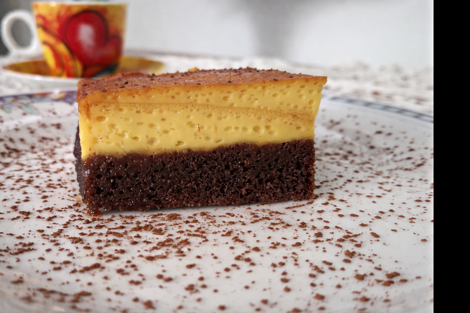 Desert prajitura Chocoflan reteta adaptata de crema de zahar ars