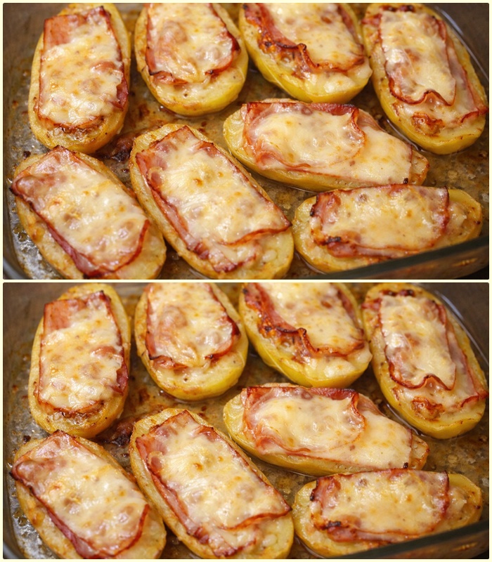 Aperitiv cartofi umpluti la cuptor