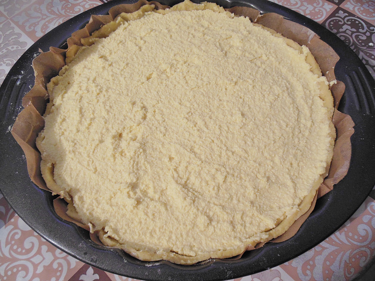 Desert tarta cu branza dulce si visine