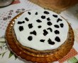 Desert tort cu crema de ciocolata si crema de branza cu lapte condensat-8