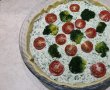 Tarta cu branza, broccoli si spanac-5