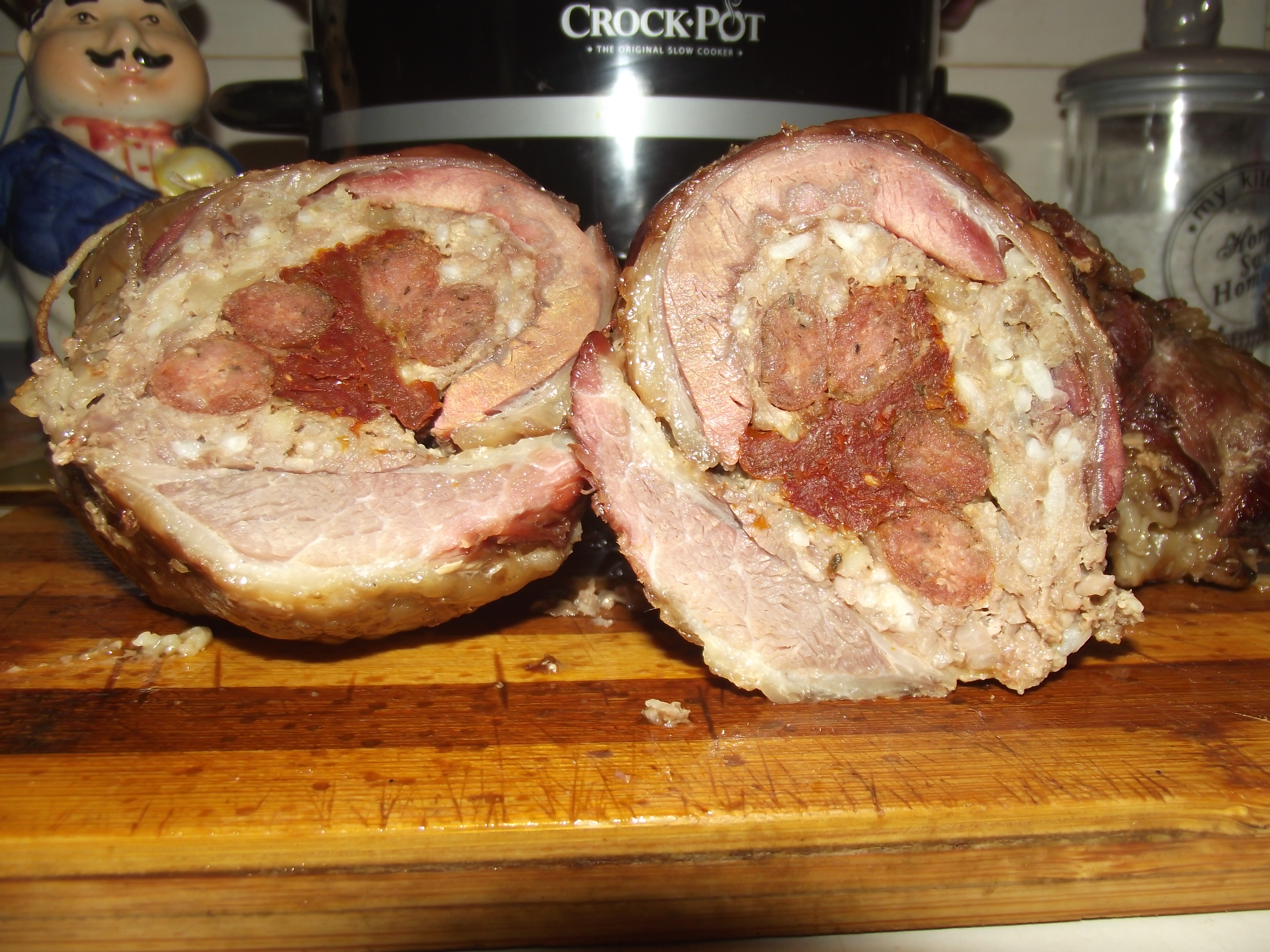 Rulada de porc la slow cooker Crock-Pot