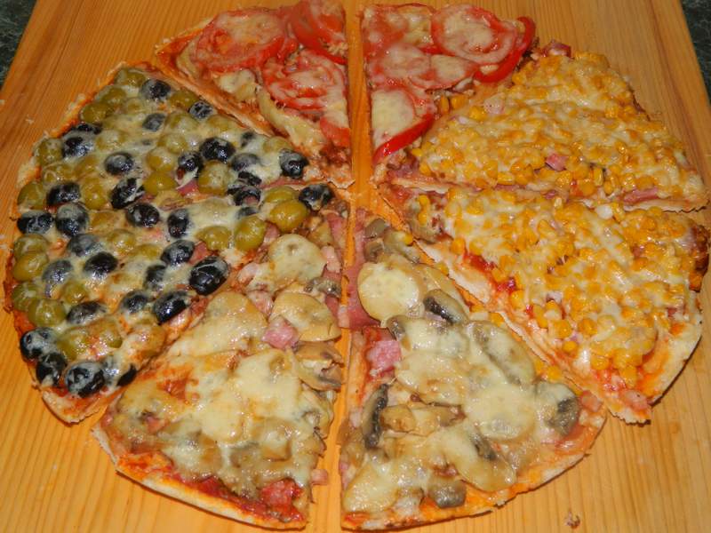 Pizza patru in una