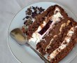 Desert tort cu ciocolata, bezea si zmeura-7