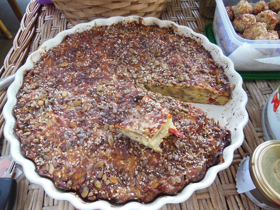 Tarta cu pleurotus si legume