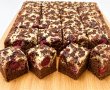 Desert prajitura marmorata cu branza si visine-12