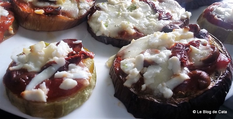 Mini pizza de vinete si dovlecei