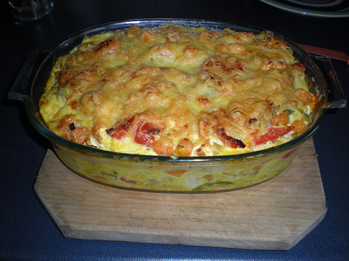 Fritatta cu rosii si busuioc