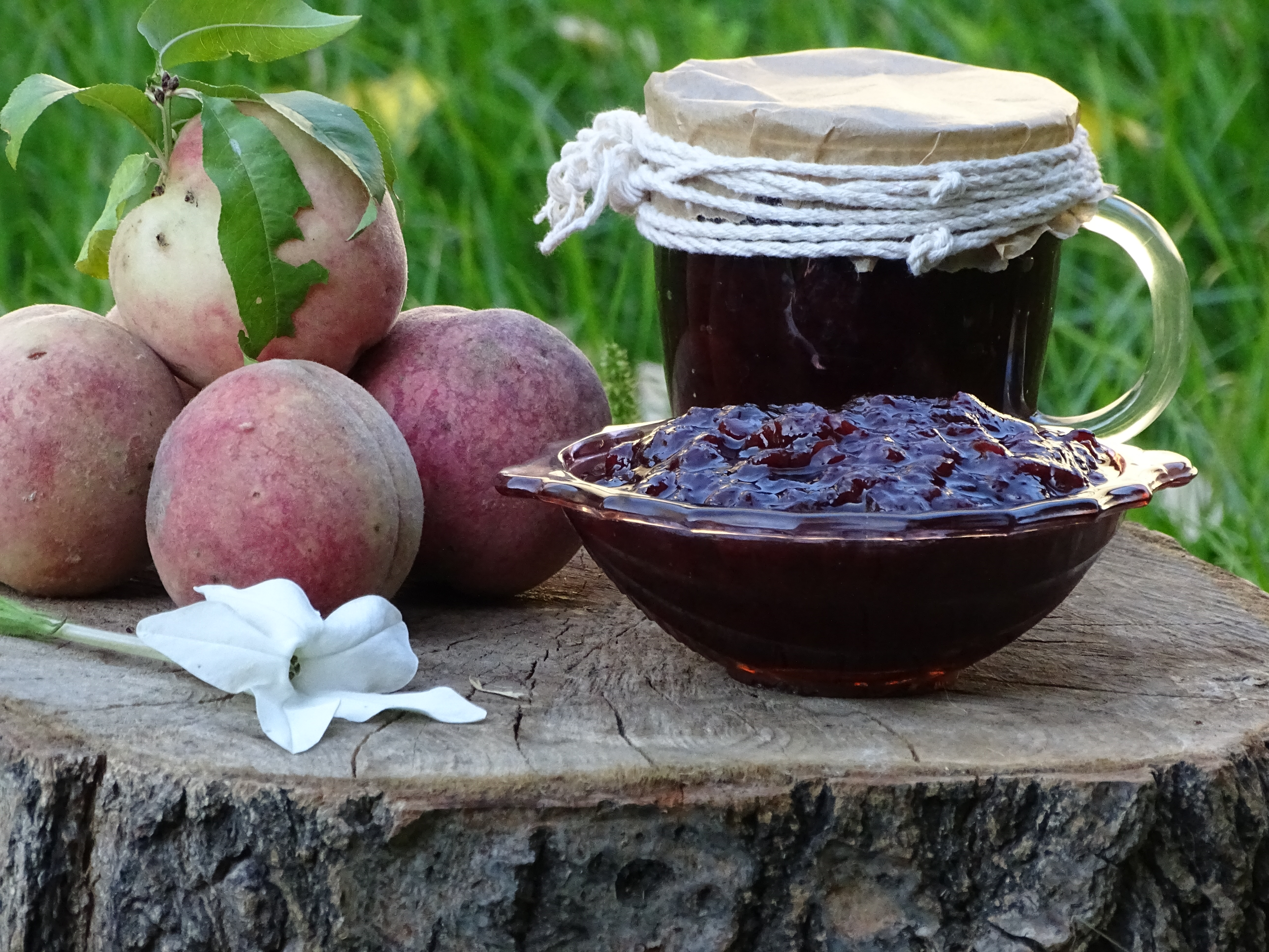 Gem din piersici rosii de gradina