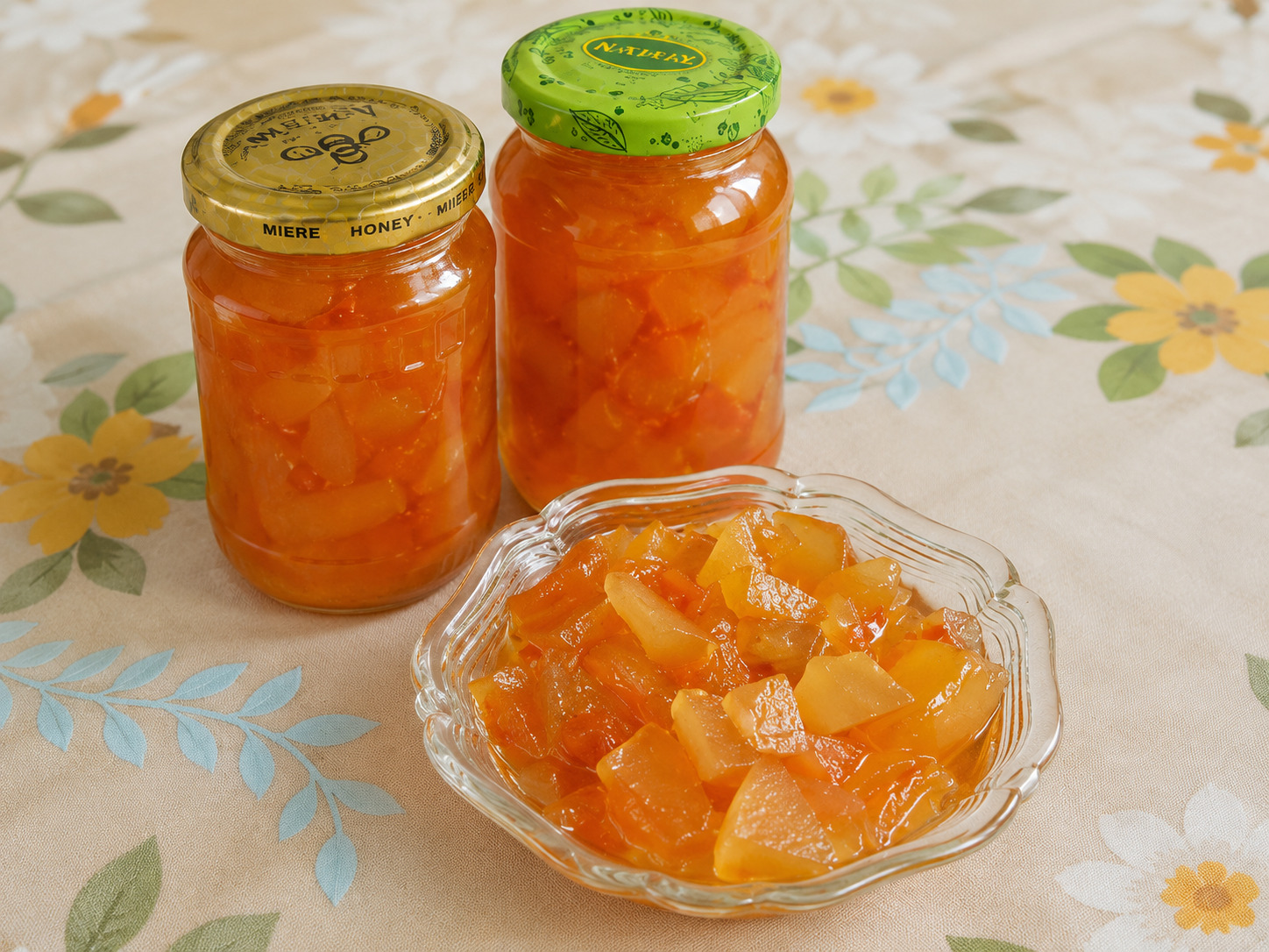 Dulceata de coji de pepene rosu