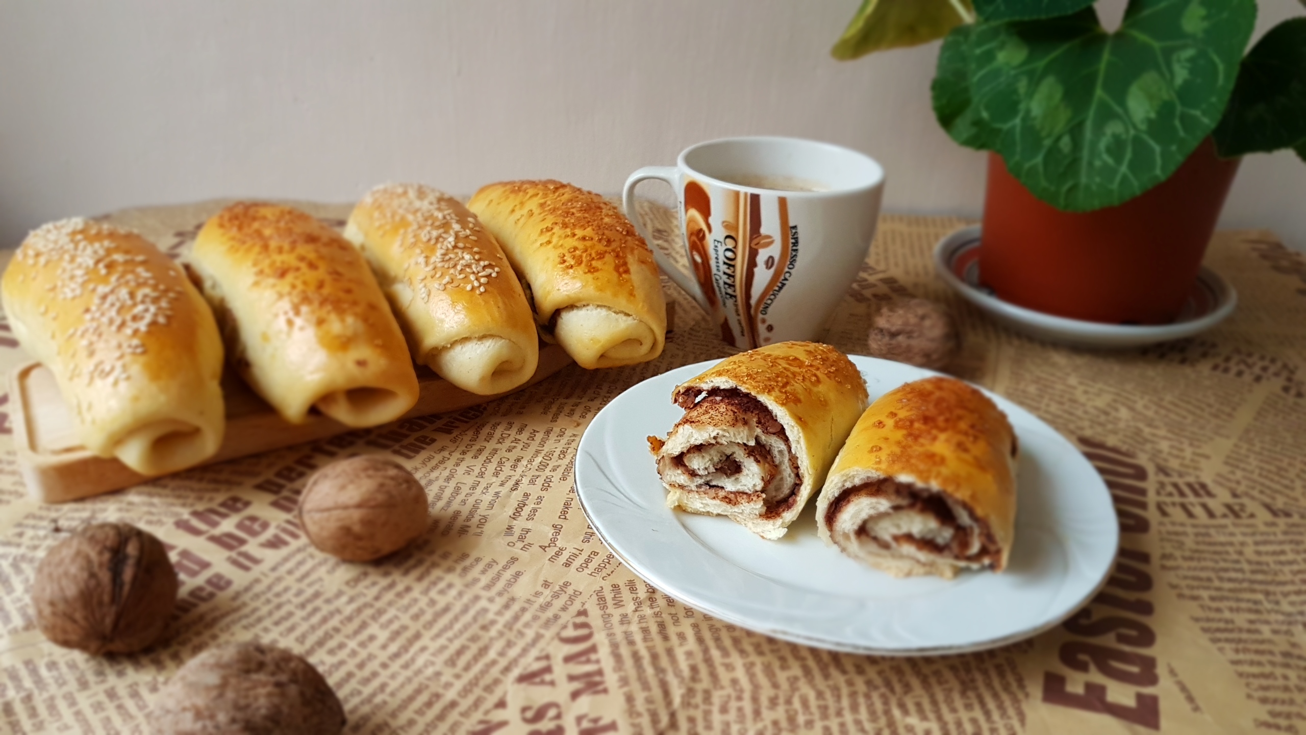 Desert Nutella French Rolls