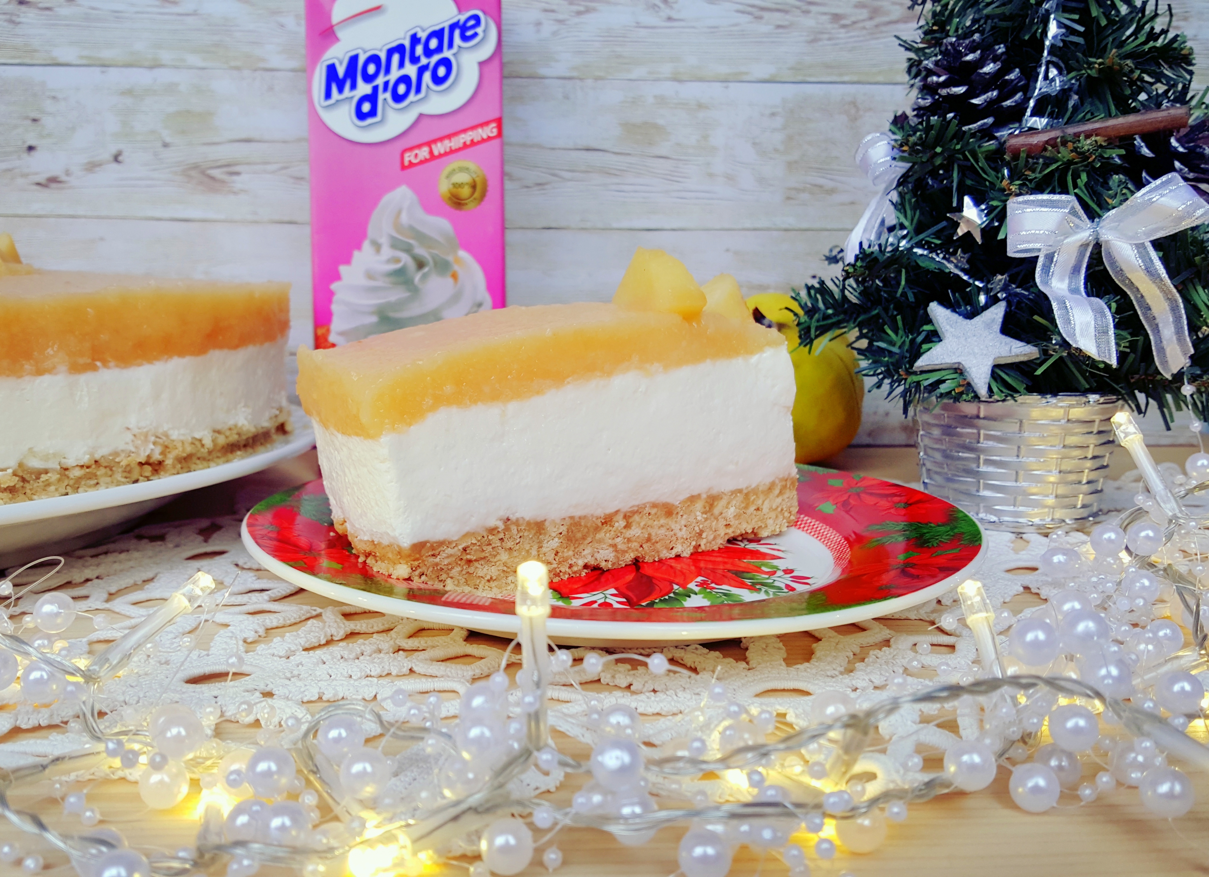 Cheesecake cu jeleu de gutui