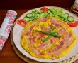 Aperitiv omleta cu malai, bacon si ceapa verde-6