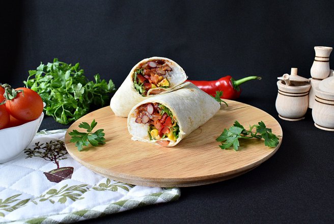 Burrito vegetarian, de post