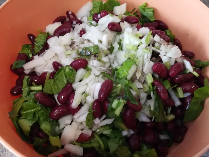 Salata de fasole cu spanac