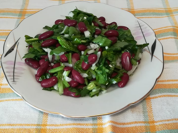 Salata de fasole cu spanac