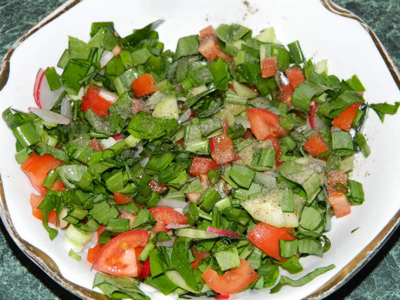 Salata de legume cu leurda