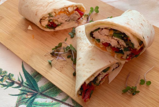 Tortilla wrap cu pui